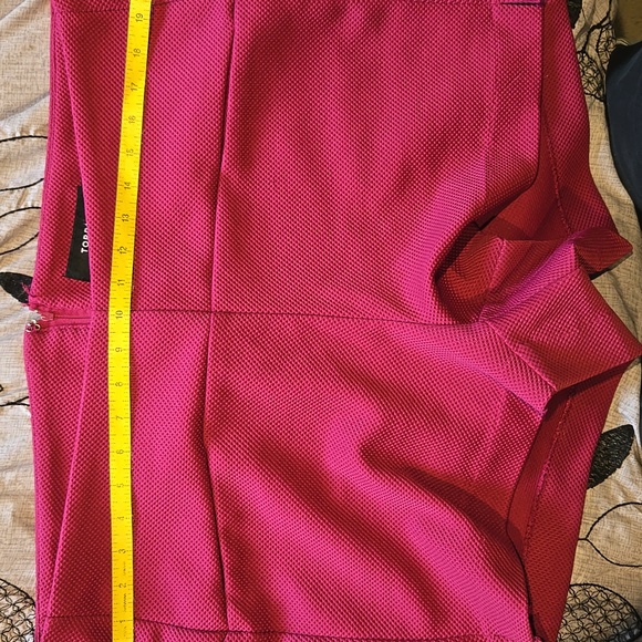 Torrid 16 Textured Shorts Maroon In Color - Picture 4 of 7
